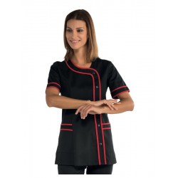 TUNIQUE FEMME CASACCA BRASILIA NOIRE ROUGE ISACCO