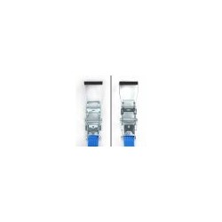 SANGLE D'ARRIMAGE 50MM 2 PIECES AVEC CROCHET DROIT 8.5M+0.5M 4TONNES