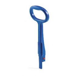 TIMON LATERAL PLASTIQUE BLEU POUR CHARIOT FRED
