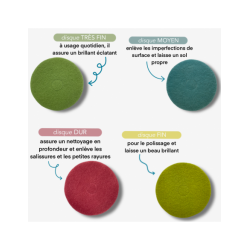 DISQUE DIAMANT BLEU MEDIUM N°2 GRAIN 800 JANEX