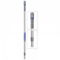 Manche télescopique aluminim anodisé 2 pièces pour SYSTEME ERGOSWING poignée ergonomique 105-185CM