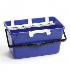 SEAU LAVEUR DE VITRES 18L BLEU+TAMIS+CROCHET PORTE-OUTILS MOERMAN