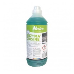 DESTRUCTEUR D'ODEURS ENZYMA CUISINE EXPERT POUR CANALISATIONS CUISINES FLACON DE 1L