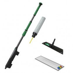 UNGER : KIT DE NETTOYAGE DES SOLS - MOP A SCRATCH - MANCHE DROIT TELESCOPIQUE - FAKT1