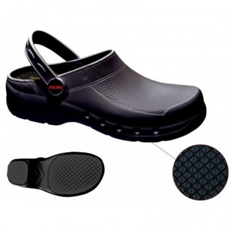 CHAUSSURE FEMME OUVERTE SABOT SABLIGHT NOIR REMI