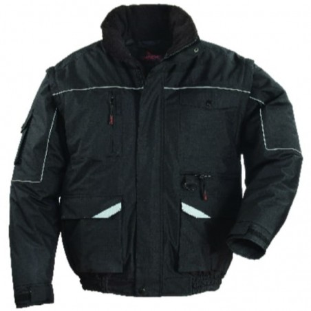 BLOUSON MULTIPOCHES RIPSTOP NOIR