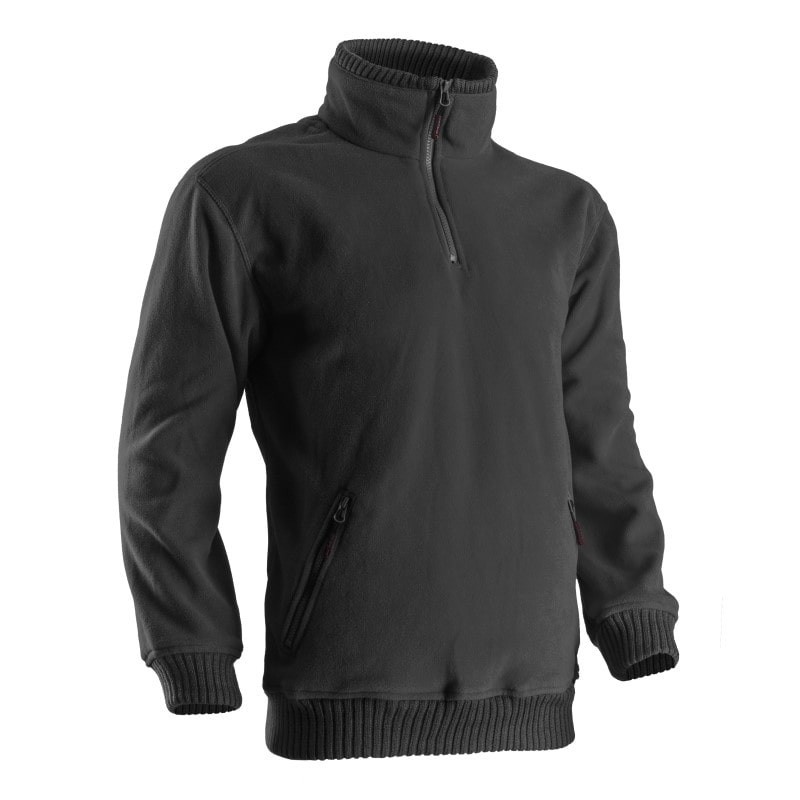 PULL ANGARA POLAIRE NOIR 330G/m²