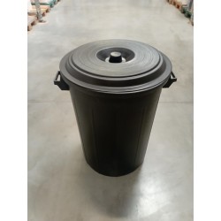 COUVERCLE POUR POUBELLE 100L POLYETHYLENE BASSE DENSITE NOIRE