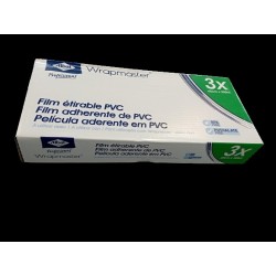 ALBAL BOBINE FILM ALIMENTAIRE 45CMX300M POUR DEVIDOIR WRAPMASTER 4500 CARTON DE 3 BOBINES