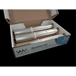 ALBAL BOBINE ALUMINIUM 30CMX90M POUR WRAPMASTER 3000 CARTON DE 3 BOBINES