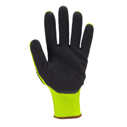 GANTS MANUTENTION ANTI COUPURES ANTI CHOCS IMPACT 100 JAUNE CUT C (4342) MILIEU SEC T07
