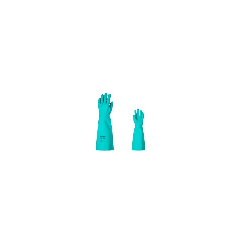 GANTS NITRILE 5540 VERT EPAISSEUR 0.56MM LONGUE MANCHETTE 45CM T8