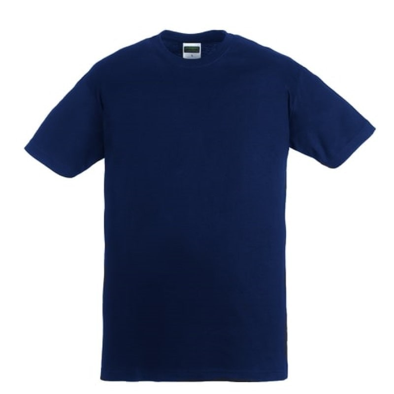 TEE SHIRT HIKE 190G/m² 100% coton COL ROND BLEU FONCE