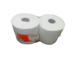 BOBINE 1000F 300M 30X22CM 2PLIS OUATE LISSE BLANCHE GLOBAL HYGIENE (GBM198LWZ)-LOT DE 2