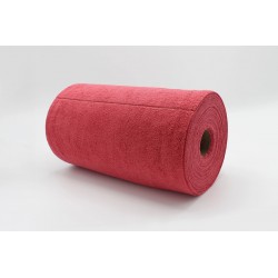 BOBINE D'ESSUYAGE MICROFIBRE TRICOT FIRST ROUGE 75 FORMATS DE 30X30 UNE BOBINE