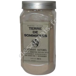 TERRE DE SOMMIERES ANSORBANT NATUREL DETACHANT POUDRE MOQUETTE ET TAPIS 600G