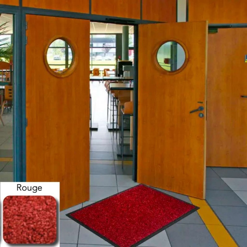 TAPIS ANTI POUSSIERE MIRANDE ROUGE BORDEAUX POLYAMIDE 9MM