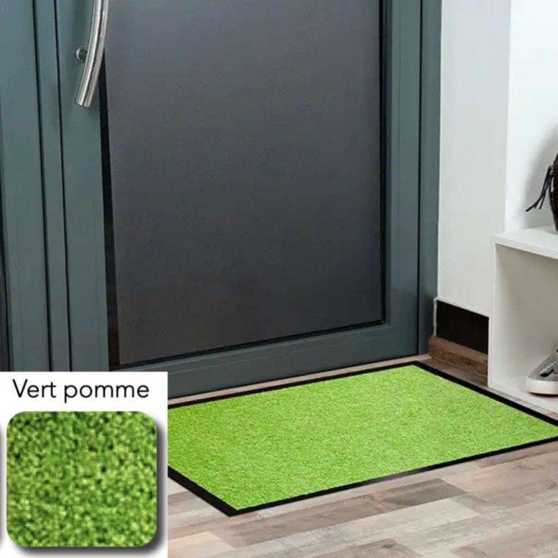 TAPIS ANTI POUSSIERE MIRANDE VERT POMME VIF POLYAMIDE 40x60CM / 9MM