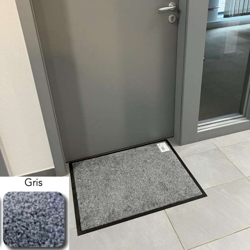 TAPIS ANTI POUSSIERE MIRANDE GRIS POLYAMIDE 9MM