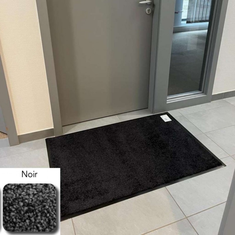 TAPIS ANTI POUSSIERE MIRANDE NOIR POLYAMIDE 9MM