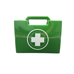 TROUSSE DE SECOURS RIGIDE URGENCES 1/5 PERSONNES FRANCE SECURITE VERTE