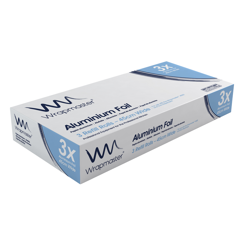 ALBAL BOBINE ALUMINIUM 45CMX200M POUR WRAPMASTER 4500 CARTON DE 3 BOBINES