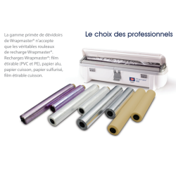 ALBAL BOBINE FILM ALIMENTAIRE 45CMX300M POUR DEVIDOIR WRAPMASTER 4500 CARTON DE 3 BOBINES