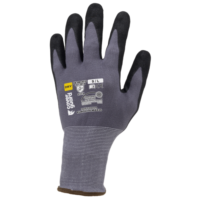 GANTS EUROLITE TACTILES MAX25 J15 PA GRIS-MILIEUX SECS T07