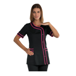 TUNIQUE FEMME CASACCA BRASILIA NOIRE FUCHSIA ISACCO TAILLE M