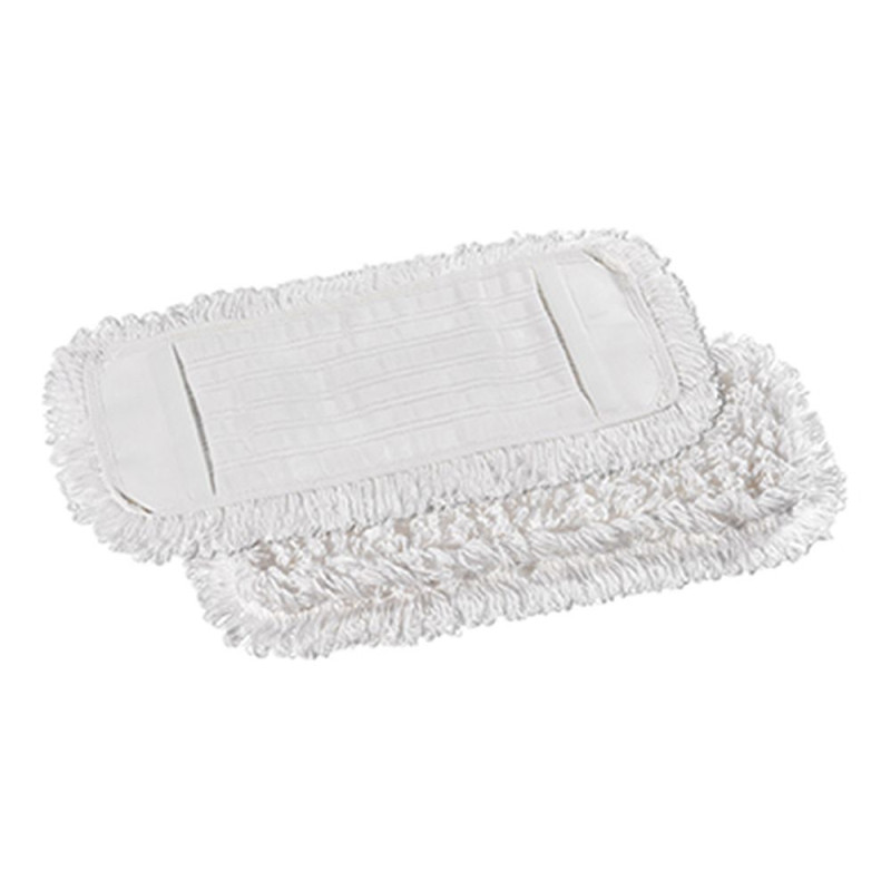 BANDEAU FRANGE COTON POCHES BLANC