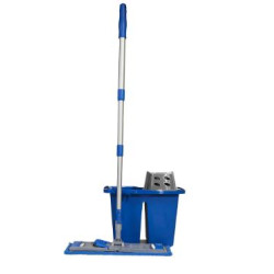 KIT EASY PRESS 2.0 : SEAU EASY PRESS 2X7L+ESSOREUR+SUPLATEX EASY PRESS+ FRANGE MICRO EASY + MANCHE TELESCOPIQUE 0.79 A 1.40M
