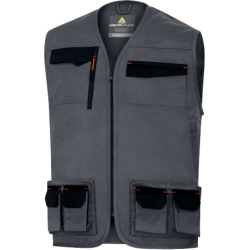 GILET SANS MANCHES GRIS ORANGE TM
