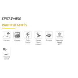 CAILLEBOTIS CAOUTCHOUC STANDARDS NOIR 40X60CM EPAISSEUR 14MM (M98)