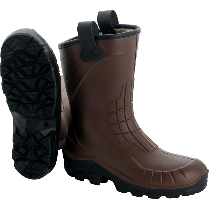 DEMI BOTTE AEROTECHS5 HIVER SECU FOURREE MARRON S5