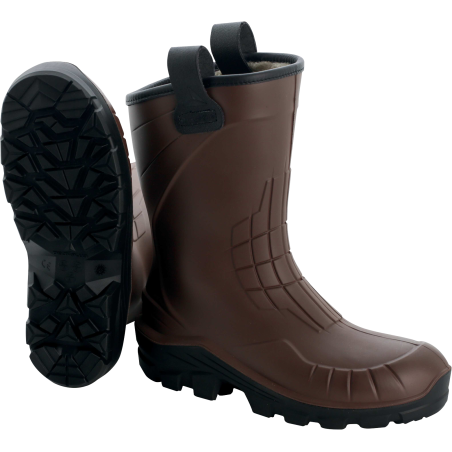 DEMI BOTTE AEROTECHS5 HIVER SECU FOURREE MARRON S5
