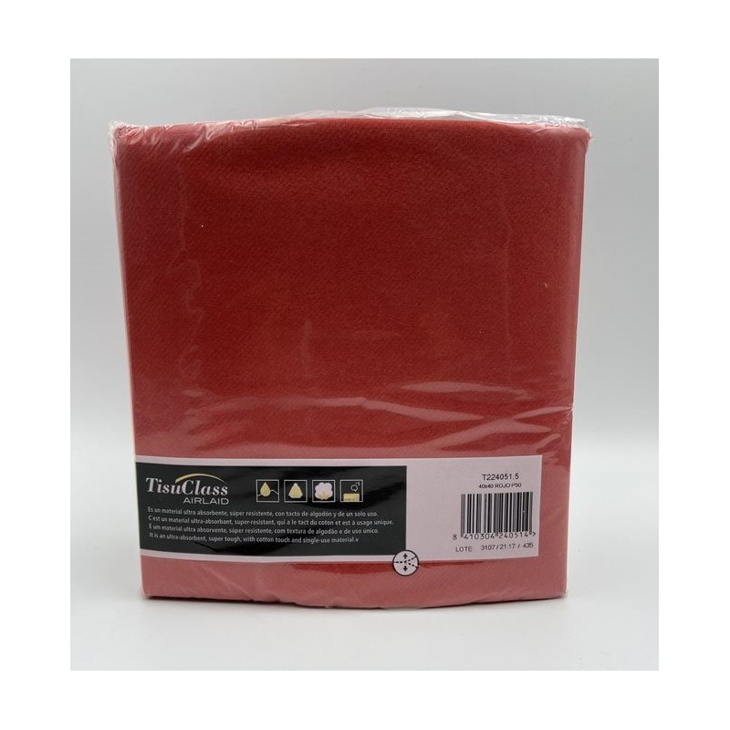 SERVIETTES NON TISSEES 60G 40X40 GC CLASS PAQUET DE 50