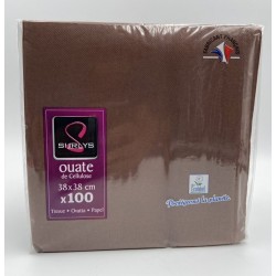 SERVIETTE OUATE 2PLIS  HARMONIE 40x40 PAQUET DE 100