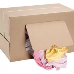 CHIFFONS COTON COULEUR ABSORBANT NON PELUCHEUX DFCE BOITE DE 10KG