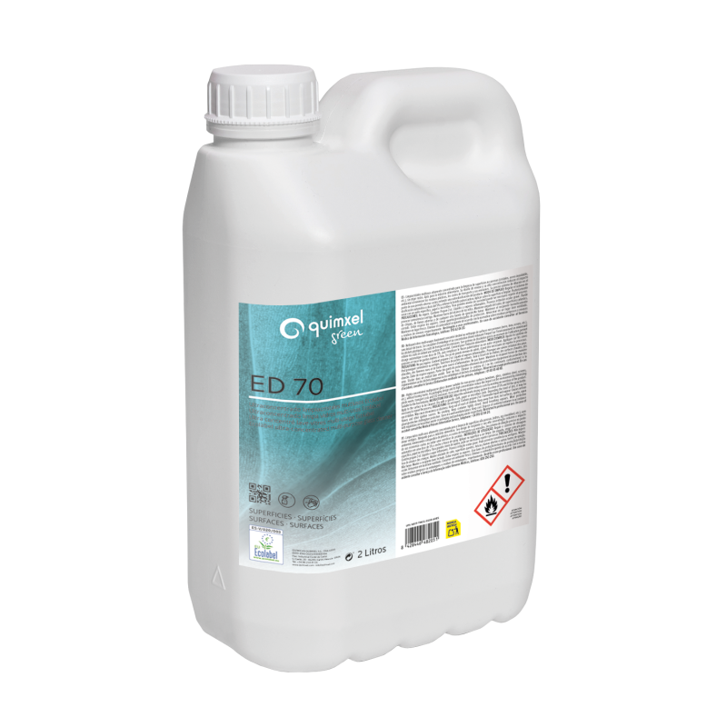 RD70 NETTOYANT VITRES ULTRA CONCENTRE POUR SYSTEME DE DILLUTION PH:9 ECOLABEL QUIMXEL BIDON DE 2L
