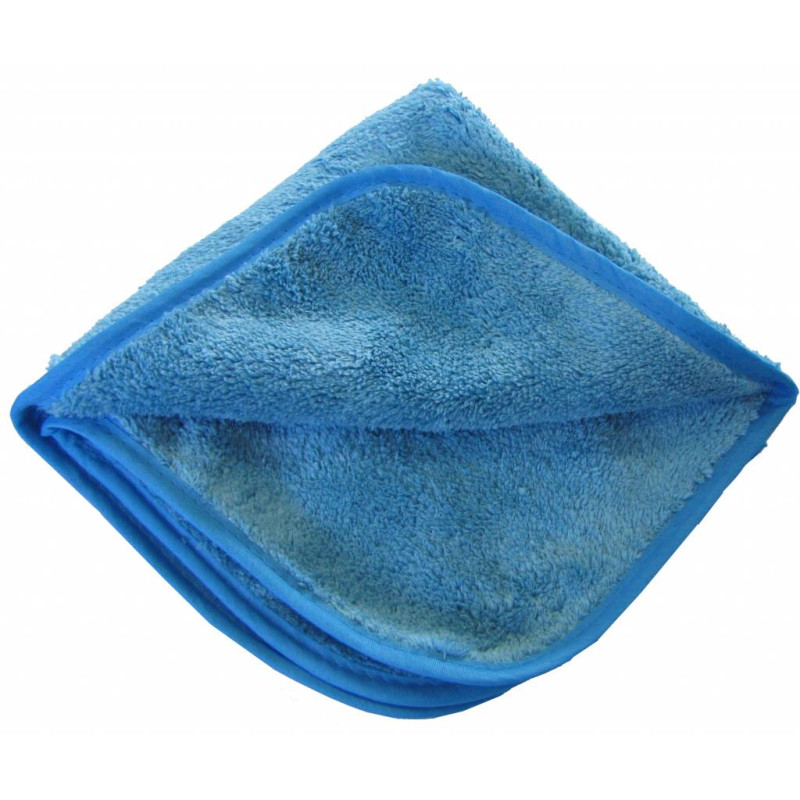 LAVETTE MICROFIBRE POLISH AUTO 40X40 BLEUE 560G/M² LOT DE 5