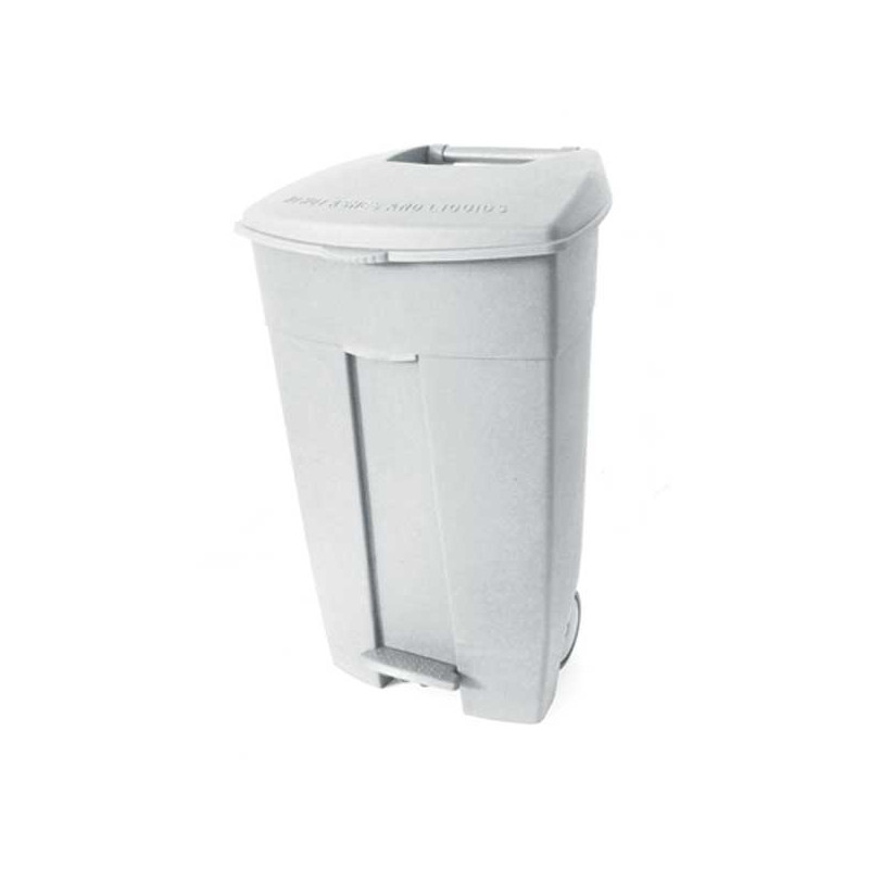 POUBELLE A PEDALE CONTIPLAST 120L BLANC/BLANC