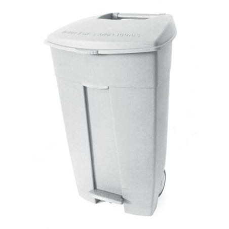POUBELLE A PEDALE CONTIPLAST 120L BLANC/BLANC