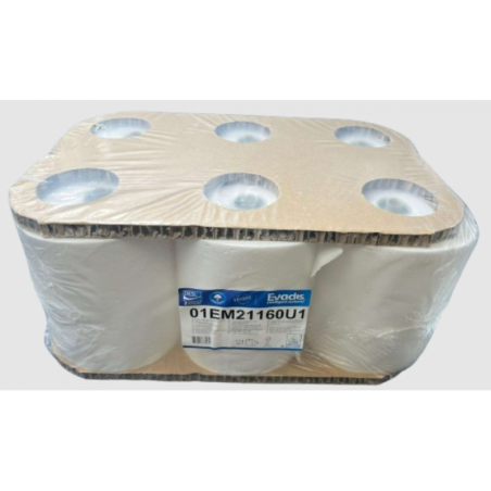 ESSUIE MAINS BOBINE AUTOCUT 147M SPECIAL 2PLIS LAIZE 20,8CM Ø18,5CM PURE OUATE EVADIS (01EM21160U1)- LOT DE 6