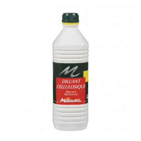 DILUANT CELLULOSIIQUE PEINTURES, TACHES DE MASTIC MIEUXA FLACON DE 1L