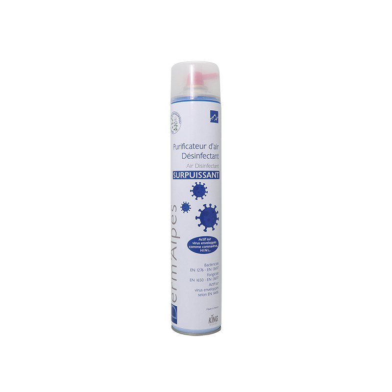 ASSAINISSEUR D'AIR ET DESINFECTANT DE SURFACES SURPUISSANT DERM'ALPES AEROSOL 750ML
