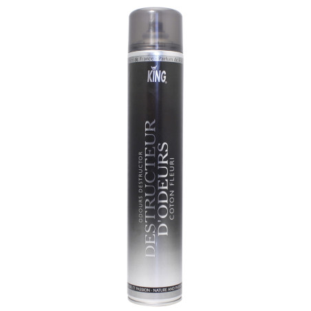 DESTRUCTEUR D'ODEURS KING PARFUM COTON FLEURI AEROSOL DE 750ML