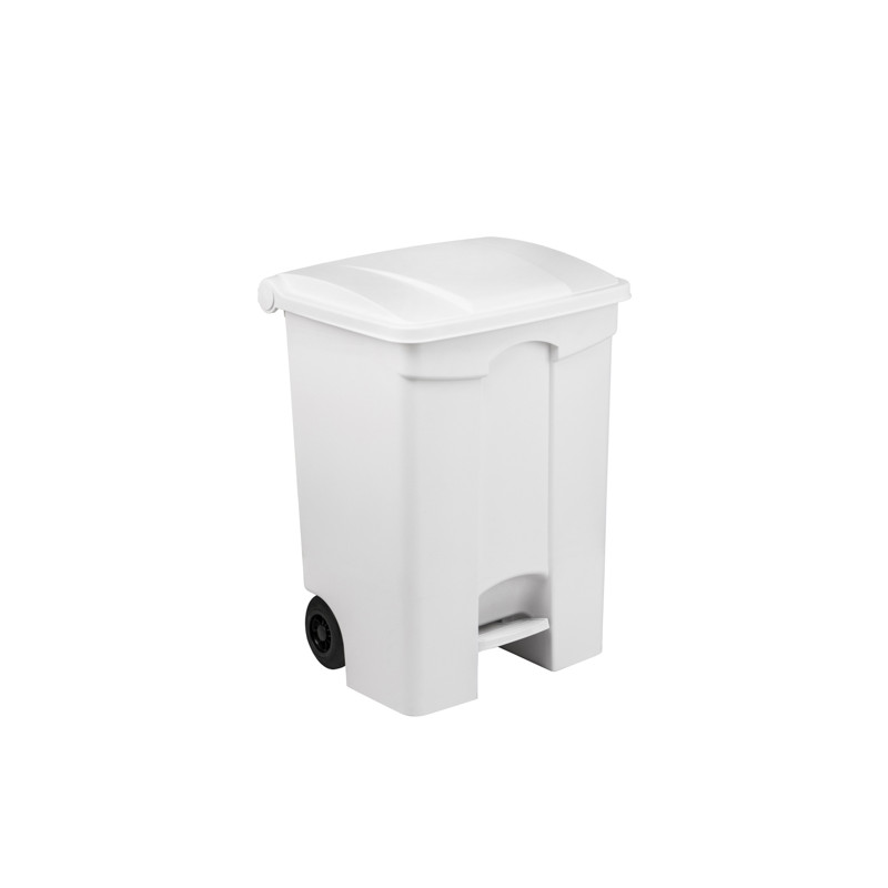 POUBELLE A PEDALE CONTITOP MOBILE 70L BLANC/BLANC