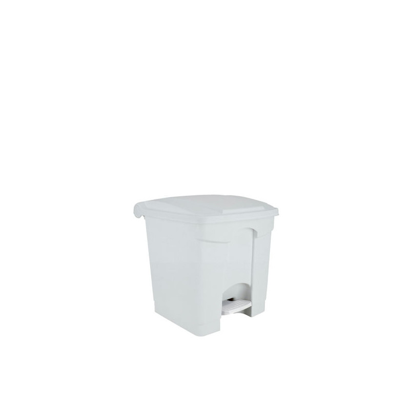 POUBELLE A PEDALE CONTITOP 30L BLANC COUVERCLE BLANC