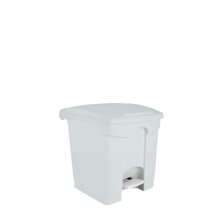 POUBELLE A PEDALE CONTITOP 30L BLANC COUVERCLE BLANC