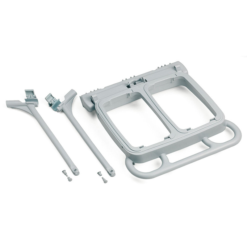 SUPPORTS SACS 2 X 60 LITRES GRIS FONCE